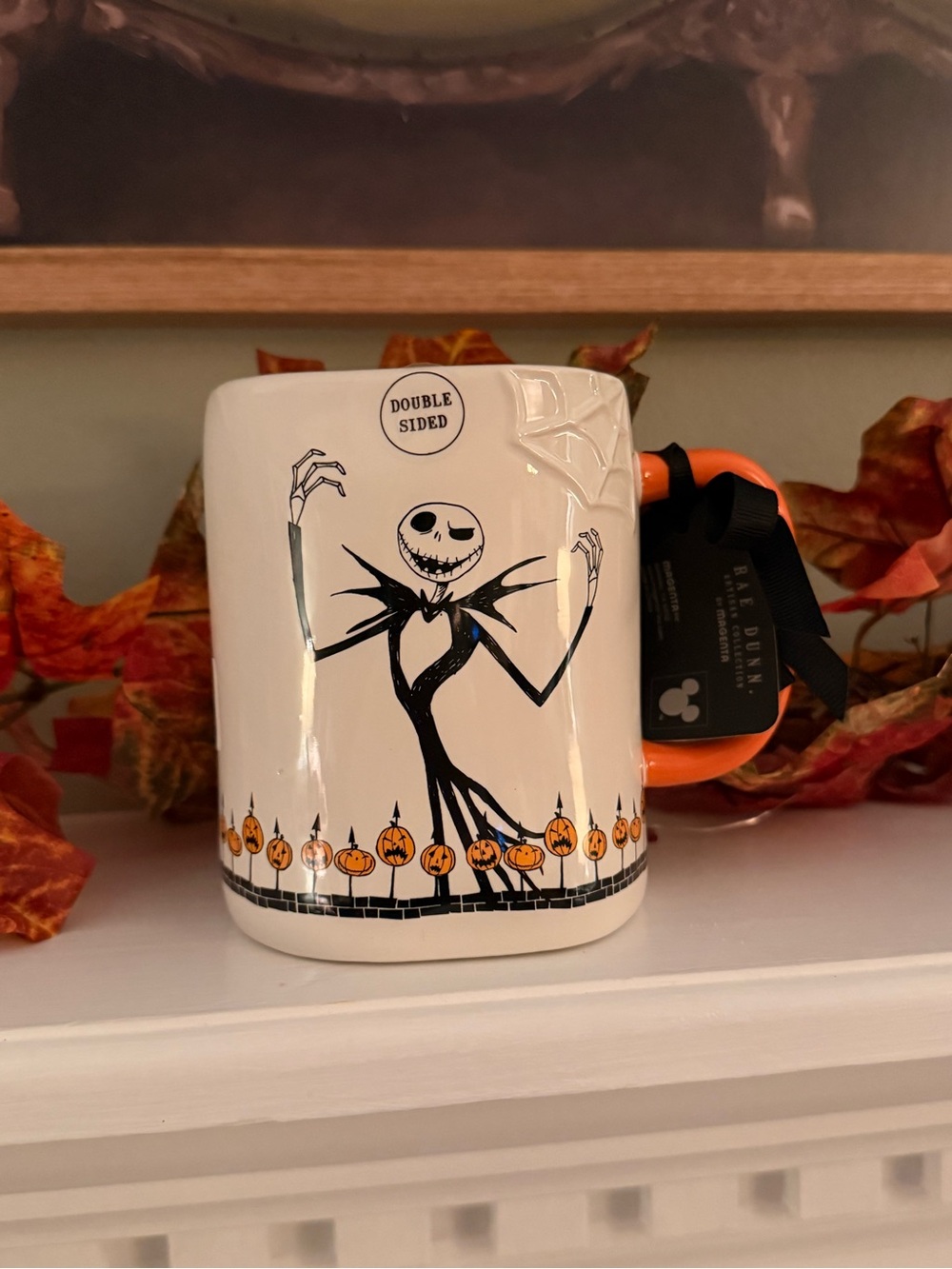 Rae Dunn The Nightmare Before Christmas Jack Skellington Ceramic Mug - Disney